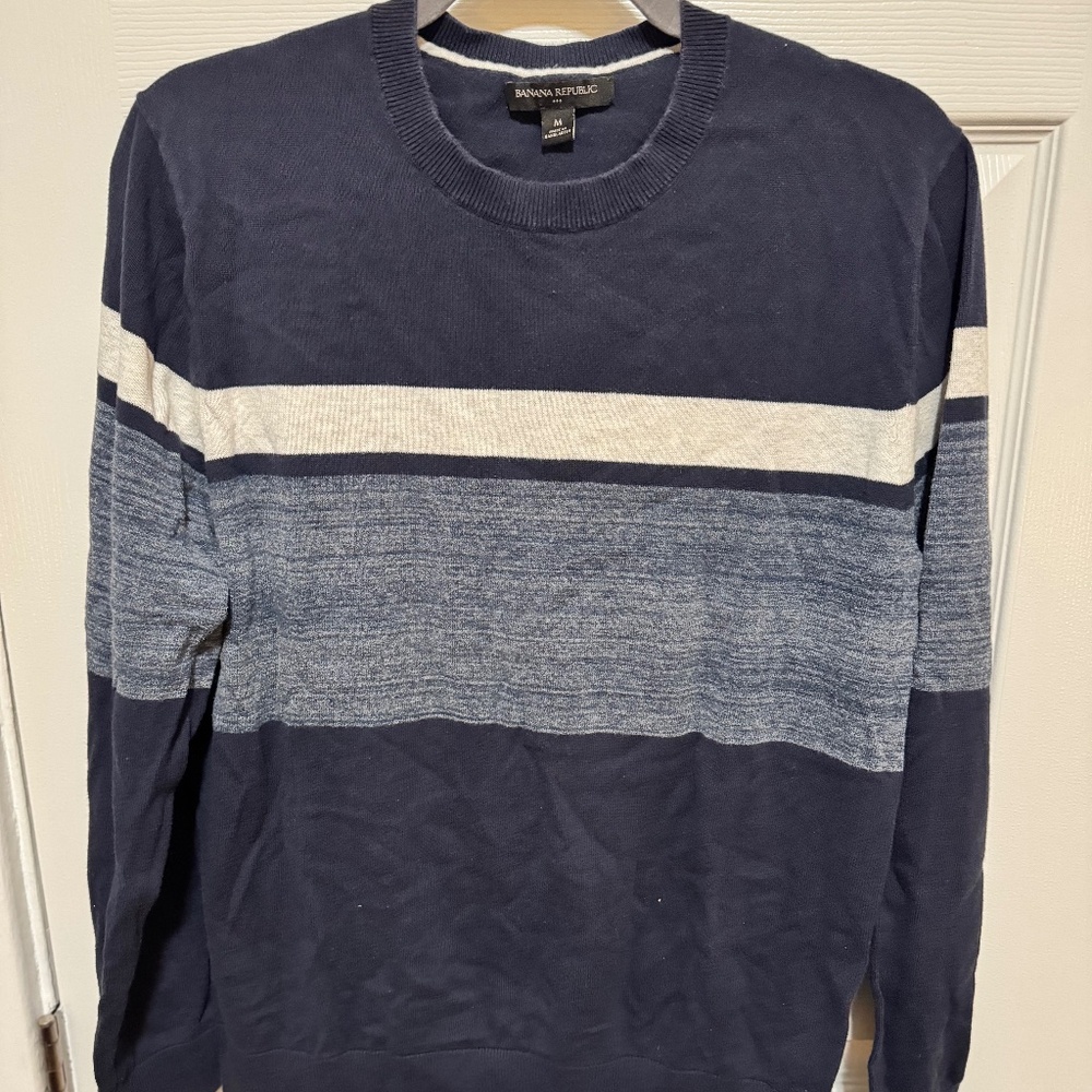 Banana Republic | Men’s Crewneck Sweater (Medium) - Blue